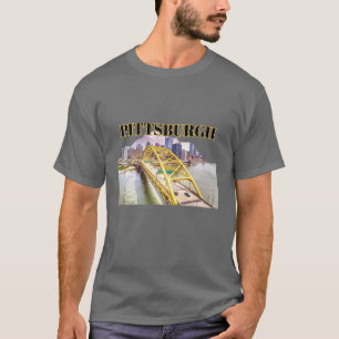 Pittsburgh skyline and Fort Pitt Bridge T-Shirt