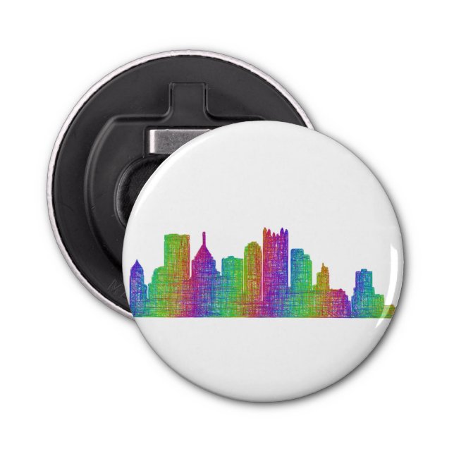 Pittsburgh skyline bottle opener (Front)