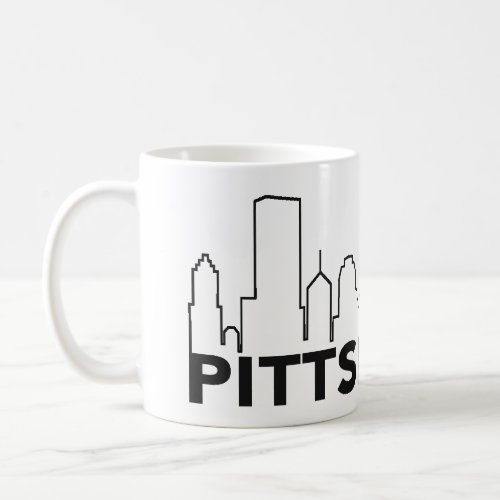 Pittsburgh Skyline Coffee Mug Black