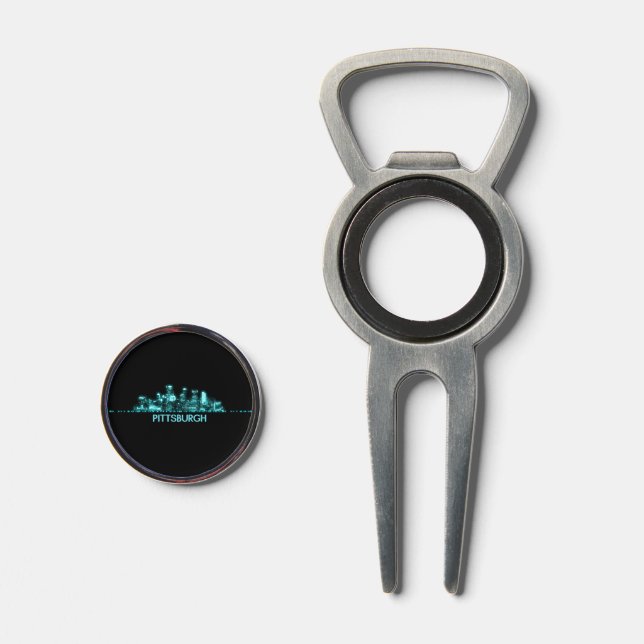 Pittsburgh Skyline Divot Tool (Front (Open))