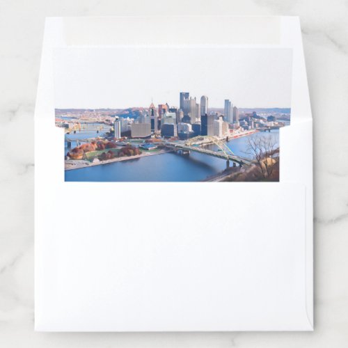 Pittsburgh Skyline Envelope Liner