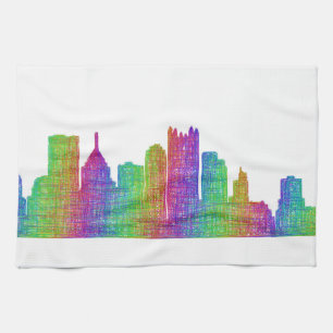 Pittsburgh skyline kitchen towel