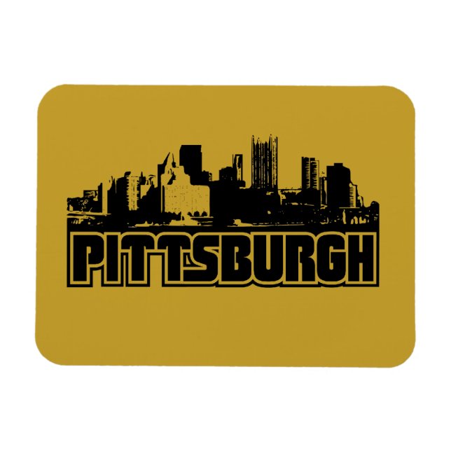 Pittsburgh Skyline Magnet (Horizontal)