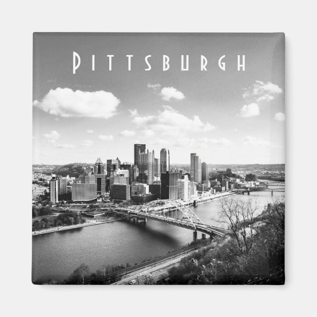 Pittsburgh Skyline Magnet (Front)