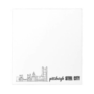 Pittsburgh Skyline Notepad