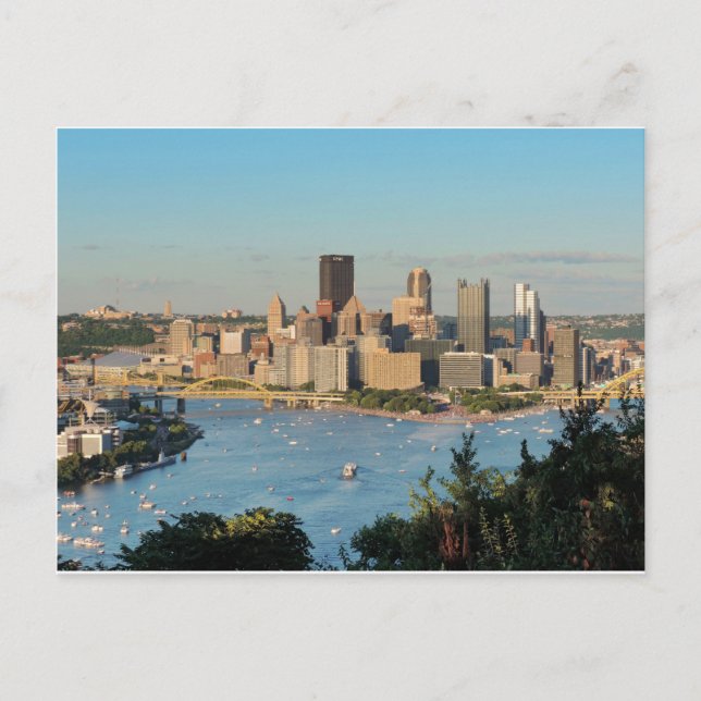 Pittsburgh Skyline Postcard (Front)