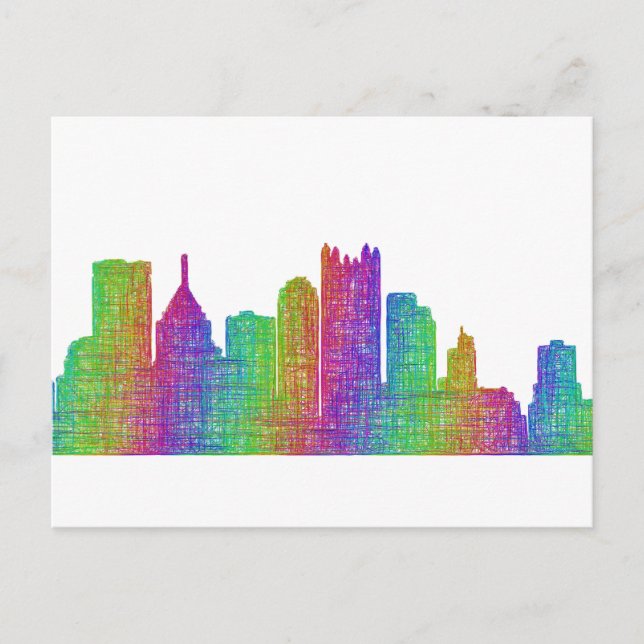 Pittsburgh skyline postcard (Front)