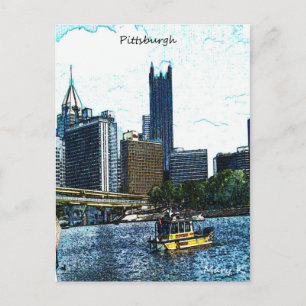 Pittsburgh Skyline Postcard