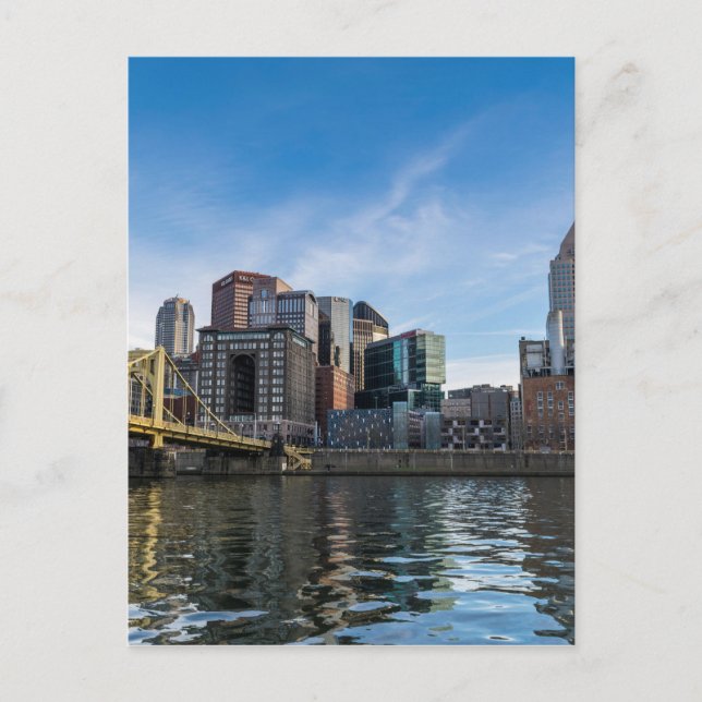 Pittsburgh Skyline Postcard (Front)