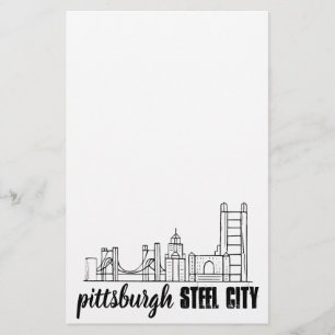 Pittsburgh Skyline Stationery