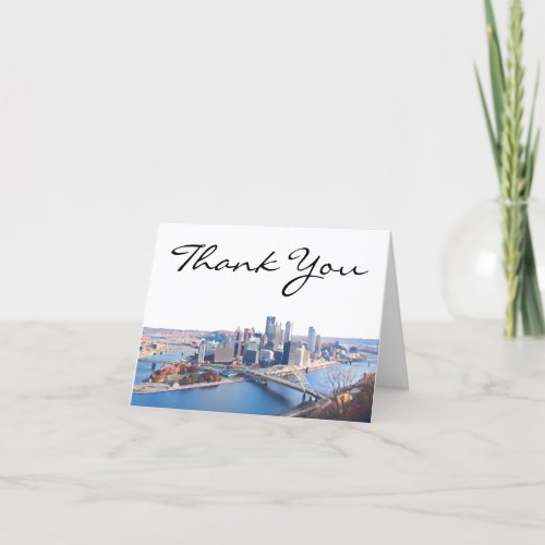 Pittsburgh Skyline Thank You Card