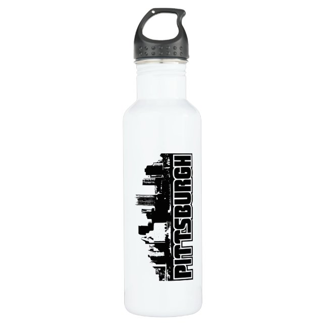 Pittsburgh Skyline Water Bottle (Front)