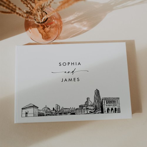 Pittsburgh Skyline Wedding Guest Book