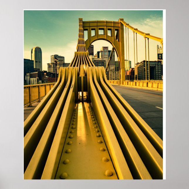 Pittsburgh Steel City Bridge Pennsylvania Print (Front)