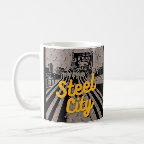 Pittsburgh Steel City Bridge Skyline Pennsylvania  Coffee Mug