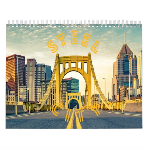 Pittsburgh Steel City Skyline 412 Pennsylvania Can Calendar