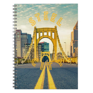Pittsburgh Steel City Skyline 412 Pennsylvania Can Notebook