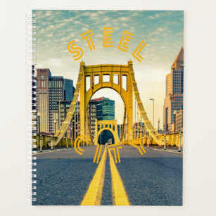 Pittsburgh Steel City Skyline 412 Pennsylvania Can Planner