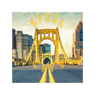 Pittsburgh Steel City Skyline 412 Pennsylvania Canvas Print