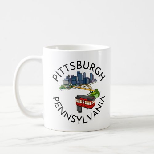 Pittsburgh Steel City Skyline Incline Pennsylvania Coffee Mug