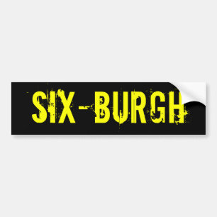 Pittsburgh Steelers SixBurgh Bumper Sticker