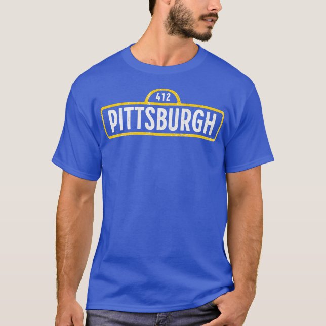 Pittsburgh Street - 412 (2) T-Shirt (Front)