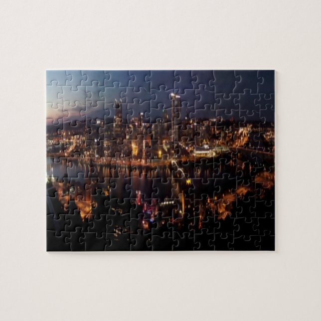 Pittsburgh via Monongahela Incline Jigsaw Puzzle (Horizontal)