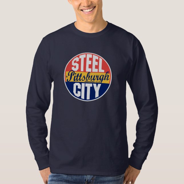 Pittsburgh Vintage Label T-Shirt (Front)