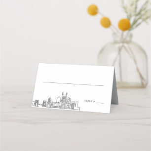 Pittsburgh Wedding   Place Table Name Cards 