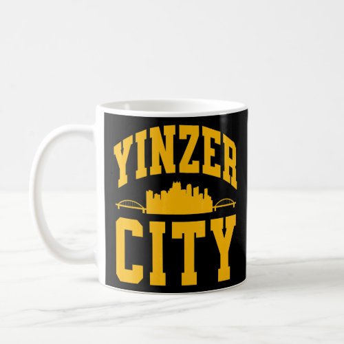 Pittsburgh Yinz  Yinzer Steel City Skyline 412 Hom Coffee Mug
