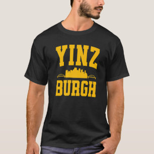 Pittsburgh Yinz Yinzer Steel City Skyline 412 Hom T-Shirt