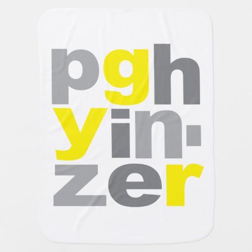 PITTSBURGH YINZER BABY BLANKET