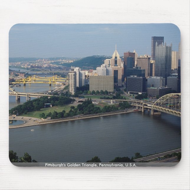 Pittsburgh's Golden Triangle, Pennsylvania, U.S.A. Mouse Pad (Front)