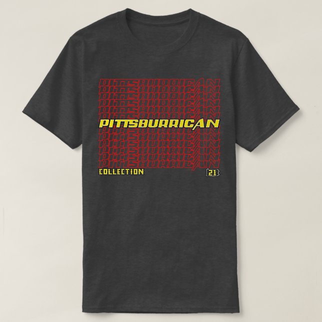 Pittsburrican Collection Cascade text  1 T-Shirt (Design Front)
