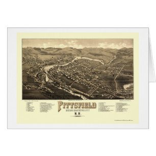 Pittsfield, NH Panoramic Map - 1884 Cards