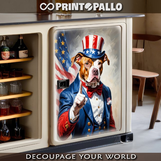 Pitubull as Uncle Sam for 4th July -  Tissue Paper (Creator Uploaded)