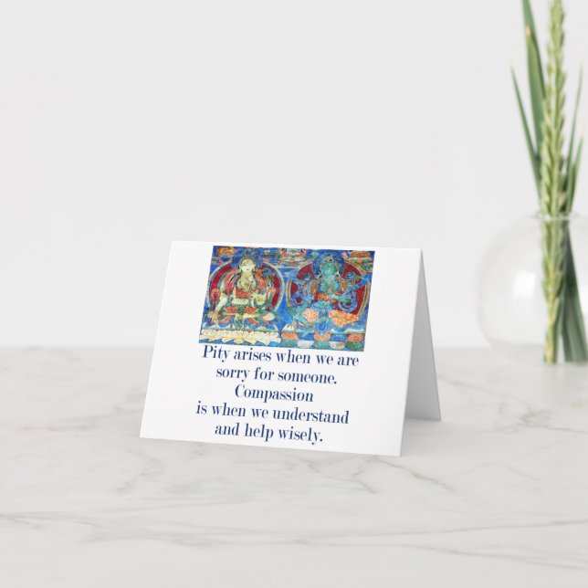 Pity Arises When We Are Sorry For Someone - Compas Card (Front)