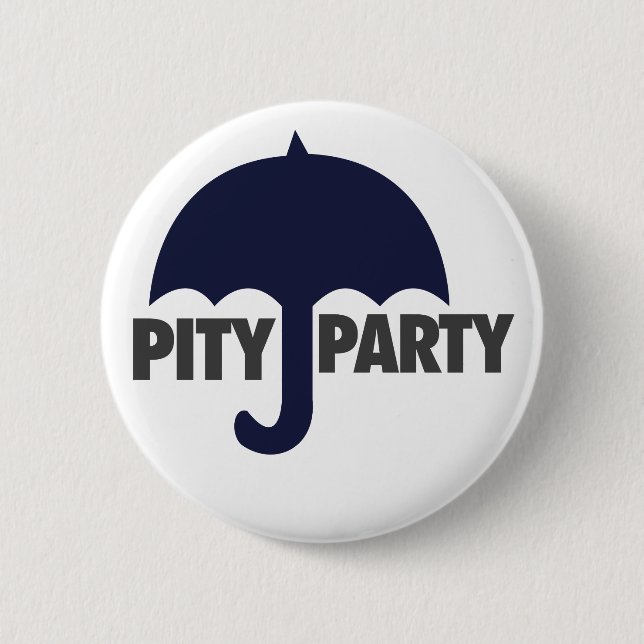 Pity Party Pinback Button (Front)