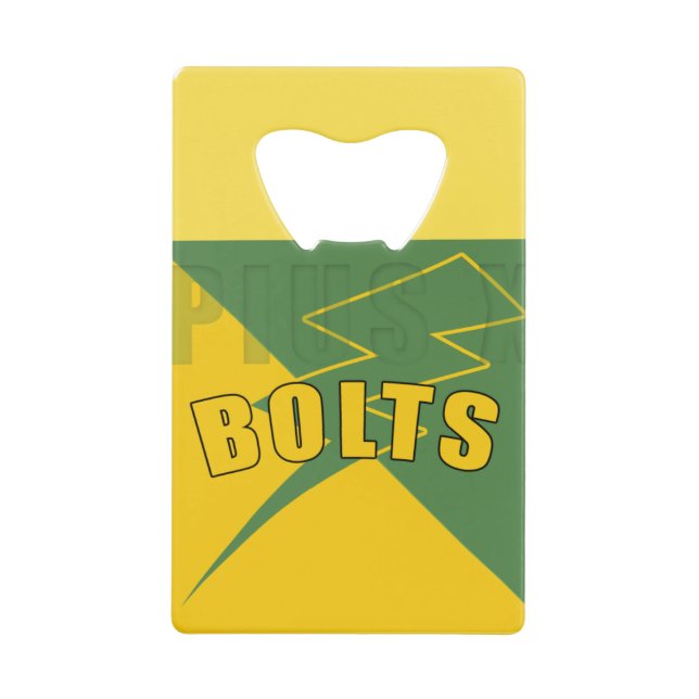 pius-X high school Design Credit Card Bottle Opener (Front)