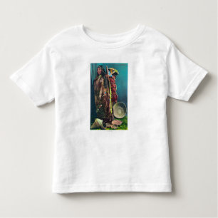 Piuta Native Mother and Child in a Papoose Toddler T-shirt