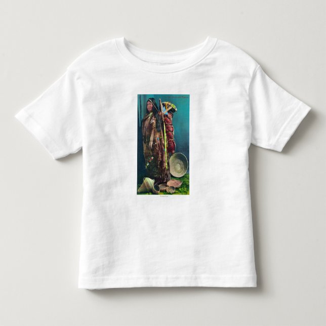 Piuta Native Mother and Child in a Papoose Toddler T-shirt (Front)