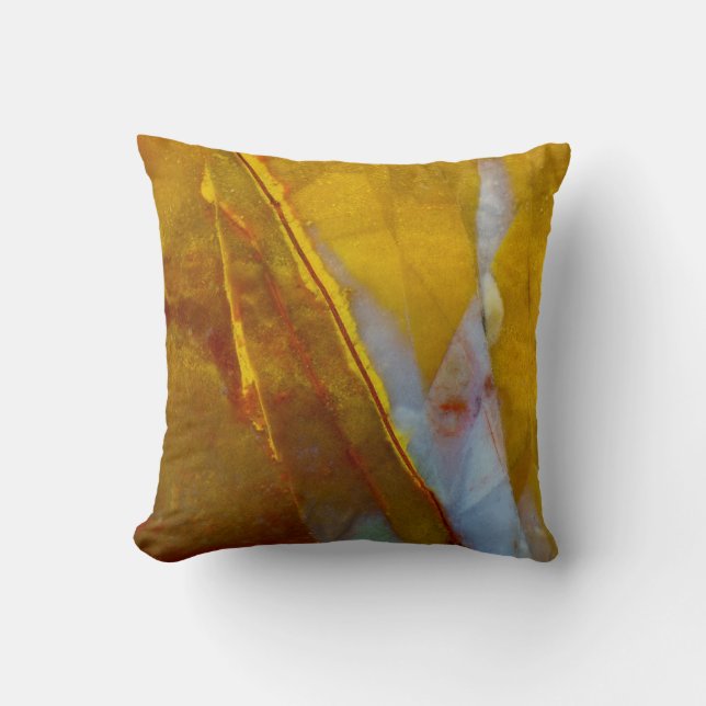 Piute Jasper Throw Pillow (Front)