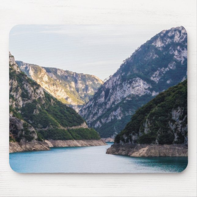 Piva river canyon in the northern Montenegro. Mouse Pad (Front)