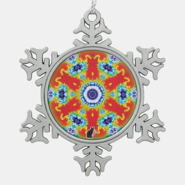 Pivitol Kaleidoscope Snowflake Ornament (Front)