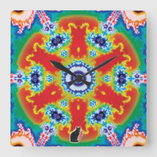 Pivitol Kaleidoscope Square Wall Clock