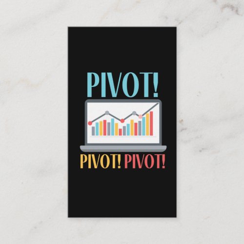 Pivot Analytics Finance Data Science Computer Business Card