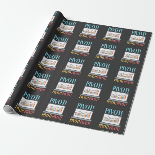 Pivot Analytics Finance Data Science Computer Wrapping Paper