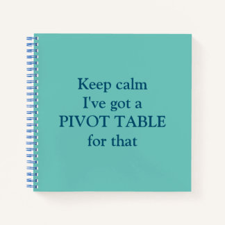 Pivot Table square notebook