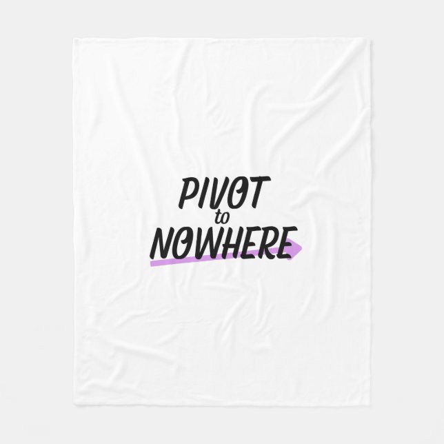 Pivot to Nowhere Minimalist Oversized Soft Fleece  Blanket (Front)