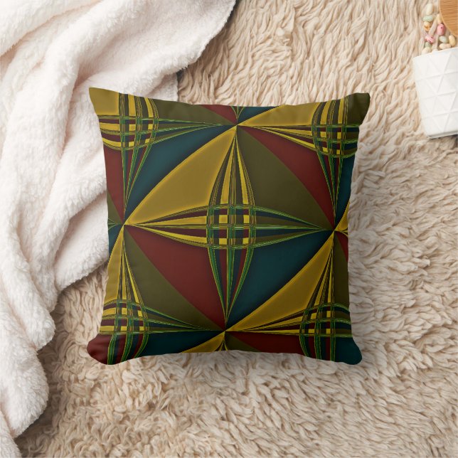 "Pivotal and Colorful" Throw Pillow (Blanket)